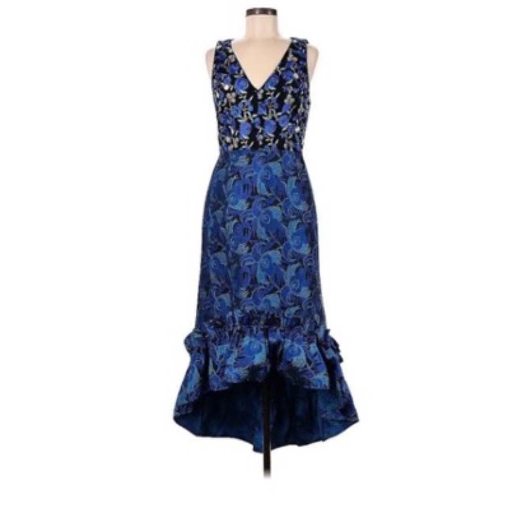 Badgley Michka High Low Gown Size 2